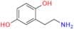2-(2-Aminoethyl)benzene-1,4-diol