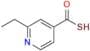2-Ethylpyridine-4-carbothioic S-acid