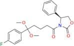 (S)-3-(5-(4-Fluorophenyl)-5,5-dimethoxypentanoyl)-4-phenyloxazolidin-2-one