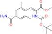 (Z)-Methyl 2-((tert-Butoxycarbonyl)amino)-3-(4-carbamoyl-2,6-dimethylphenyl)acrylate