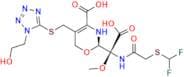 (R)-2-((R)-Carboxy(2-((difluoromethyl)thio)acetamido)(methoxy)methyl)-5-(((1-(2-hydroxyethyl)-1H-t…
