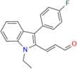 (E)-3-(1-Ethyl-3-(4-fluorophenyl)-1H-indol-2-yl)acrylaldehyde