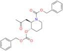 Trans-N,O-Bis(benzyloxycarbonyl) 3-Hydroxy-2-(2-oxopropyl)piperidine
