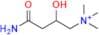 4-amino-2-hydroxy-N,N,N-trimethyl-4-oxobutan-1-aminium