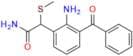 2-Amino-3-benzoyl-α-(methylthio)benzeneacetamide
