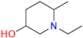 1-Ethyl-6-methyl-3-piperidinol