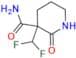 3-(Difluoromethyl)-2-oxopiperidine-3-carboxamide