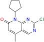 2-Chloro-8-cyclopentyl-5-methylpyrido[2,3-d]pyrimidin-7(8H)-one