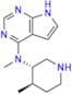 Tofacitinib Impurity (N-Des-(2-Cyanide-acetyl)-(3S,4R))