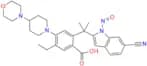 2-(2-(6-Cyano-1-nitroso-1H-indol-2-yl)propan-2-yl)-5-ethyl-4-(4-morpholinopiperidin-1-yl)benzoic A…