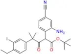 Tert-butyl 2-(2-amino-4-cyanophenyl)-4-(4-ethyl-3-iodophenyl)-4-methyl-3-oxopentanoate