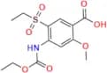4-((Ethoxycarbonyl)amino)-5-(ethylsulfonyl)-2-methoxybenzoic Acid