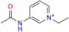 3-Acetamido-1-ethylpyridin-1-ium