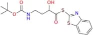 S-(Benzo[d]thiazol-2-yl) 4-((tert-butoxycarbonyl)amino)-2-hydroxybutanethioate