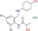N-(2,4-Dibromo-6-(((4-hydroxycyclohexyl)amino)methyl)phenyl)-2-hydroxypropanamide Hydrochloride