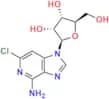 4-Amino-6-chloro-1-β-D-ribofuranosylimidazo[4,5-c]pyridine