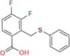 3,4-Difluoro-2-((phenylthio)methyl)benzoic Acid