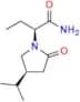 (S)-2-((S)-4-Isopropyl-2-oxopyrrolidin-1-yl)butanamide