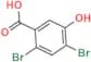 2,4-Dibromo-5-hydroxybenzoic Acid