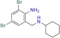 2,4-Dibromo-6-((cyclohexylamino)methyl)aniline