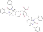 Diethyl 2,2-bis(3-((3aS,4S,6aR)-1,3-dibenzyl-2-oxohexahydro-1H-thieno[3,4-d]imidazol-4-yl)propyl)m…