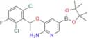 3-(1-(2,6-Dichloro-3-fluorophenyl)ethoxy)-5-(4,4,5,5-tetramethyl-1,3,2-dioxaborolan-2-yl)pyridin-2…