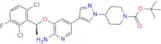 tert-Butyl (S)-4-(4-(6-amino-5-(1-(2,6-dichloro-3-fluorophenyl)ethoxy)pyridin-3-yl)-1H-pyrazol-1-y…