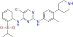 5-Chloro-N4-(2-(isopropylsulfonyl)phenyl)-N2-(3-methyl-4-(piperidin-4-yl)phenyl)pyrimidine-2,4-dia…