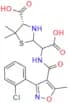 (4S)-2-(Carboxy(3-(2-chlorophenyl)-5-methylisoxazole-4-carboxamido)methyl)-5,5-dimethylthiazolidin…
