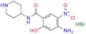 4-Amino-2-hydroxy-5-nitro-N-4-piperidinyl-benzamide Hybromide