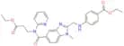 Ethyl 4-(((5-((3-ethoxy-3-oxopropyl)(pyridin-2-yl)carbamoyl)-1-methyl-1H-benzo[d]imidazol-2-yl)met…