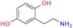 2-(2-Aminoethyl)benzene-1,4-diol