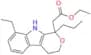 Ethyl 2-(8-ethyl-1-propyl-1,3,4,9-tetrahydropyrano[3,4-b]indol-1-yl)acetate