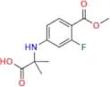 2-((3-Fluoro-4-(methoxycarbonyl)phenyl)amino)-2-methylpropanoic acid