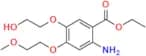 Ethyl 2-amino-5-(2-hydroxyethoxy)-4-(2-methoxyethoxy)benzoate