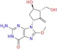 2-amino-9-((1R,3S,4R)-4-hydroxy-3-(hydroxymethyl)-2-methylenecyclopentyl)-8-methoxy-1,9-dihydro-6H…