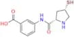 3-[[[(2R,4R)-4-Mercapto-2-pyrrolidinyl]carbonyl]amino]benzoic Acid