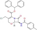 Benzhydryl (6R,7S)-3-(chloromethyl)-7-(4-methylbenzamido)-8-oxo-5-oxa-1-azabicyclo[4.2.0]oct-2-ene…