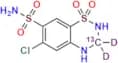 Hydrochlorothiazide-13C,D2