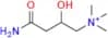 4-amino-2-hydroxy-N,N,N-trimethyl-4-oxobutan-1-aminium