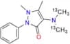 4-(Dimethyl-13C2-amino)antipyrine