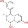 (4S)-1-(3-hydroxyphenyl)-2-methyl-1,2,3,4-tetrahydroisoquinoline-4,6-diol