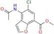 methyl 4-acetamido-5-chlorobenzofuran-7-carboxylate