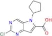2-Chloro-5-cyclopentyl-5H-pyrrolo[3,2-d]pyrimidine-6-carboxylic acid