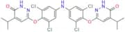 6,6'-((azanediylbis(2,6-dichloro-4,1-phenylene))bis(oxy))bis(4-isopropylpyridazin-3(2H)-one)