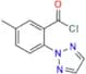 5-methyl-2-(2H-1,2,3-triazol-2-yl)benzoyl chloride
