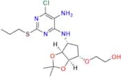 2-(((3aR,4S,6R,6aS)-6-((5-Amino-6-chloro-2-(propylthio)pyrimidin-4-yl)amino)-2,2-dimethyltetrahydr…