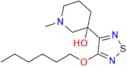 3-(4-(hexyloxy)-1,2,5-thiadiazol-3-yl)-1-methylpiperidin-3-ol
