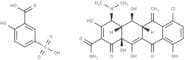 Meclocycline sulfosalicylate salt