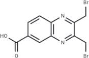 6-Quinoxalinecarboxylic acid, 2,3-bis(bromomethyl)-
